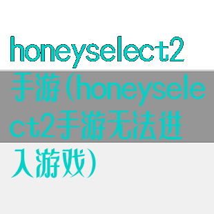 honeyselect2手游(honeyselect2手游无法进入游戏)