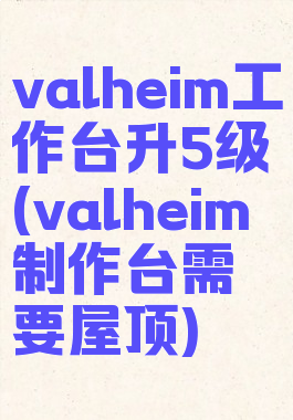 valheim工作台升5级(valheim制作台需要屋顶)