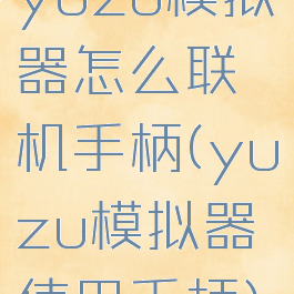 yuzu模拟器怎么联机手柄(yuzu模拟器使用手柄)